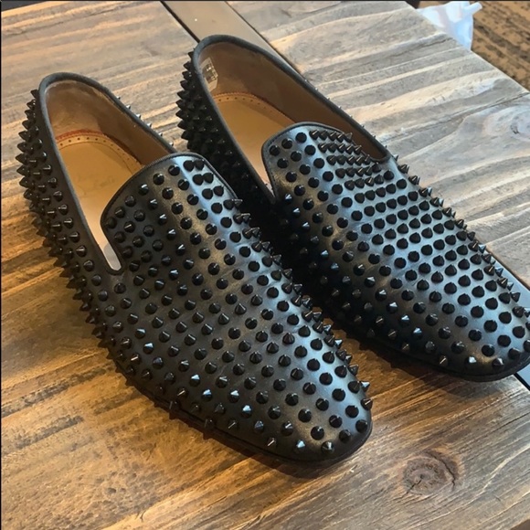 christian louboutin mens slip on